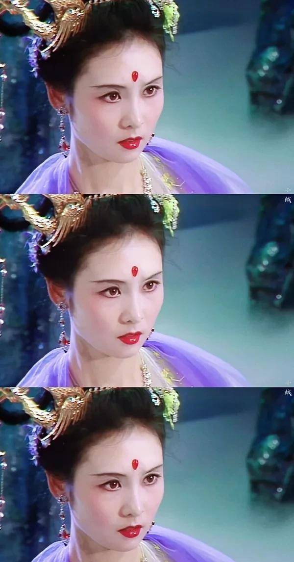 86版《西游记》的嫦娥yyds,小细眉好好看,天庭上被猪八戒调戏那里的