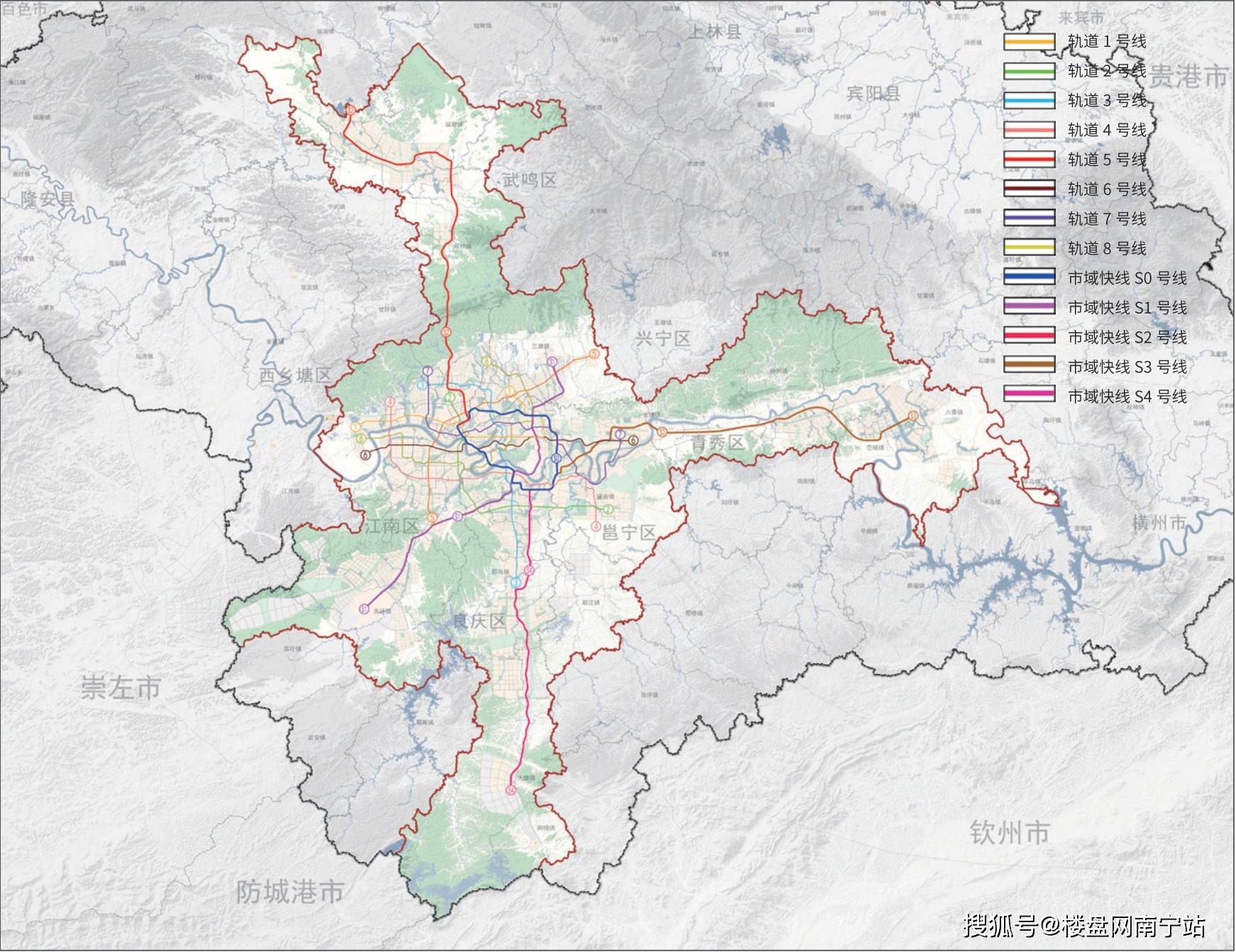 同时,11月26日《南宁市国土空间总体规划(2021-2035年》草案出炉