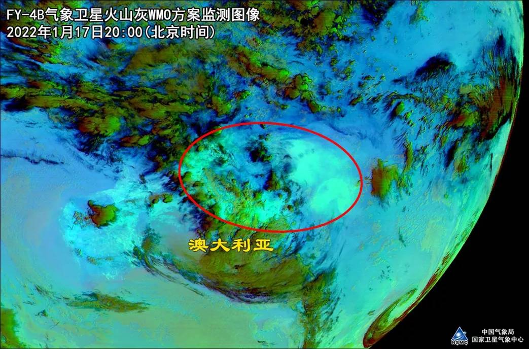 原创世界三大气象卫星对汤加火山成像为何我们歪得很与星下点有关