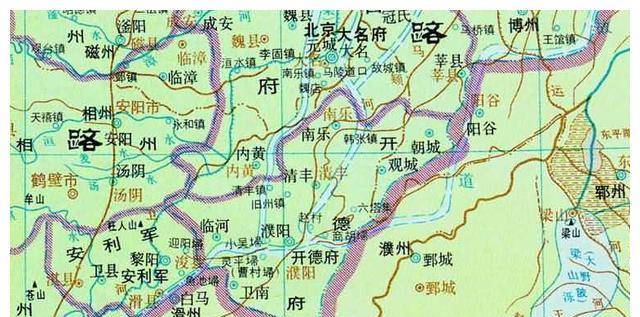 公元1105年北宋时期,澶州升为开德府,隶属于河北东路管辖.