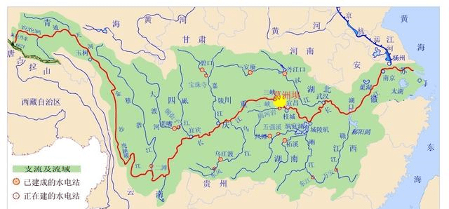 发源地长江的源头,在青藏高原唐古拉山脉的各拉丹冬峰西南侧,平均海拔