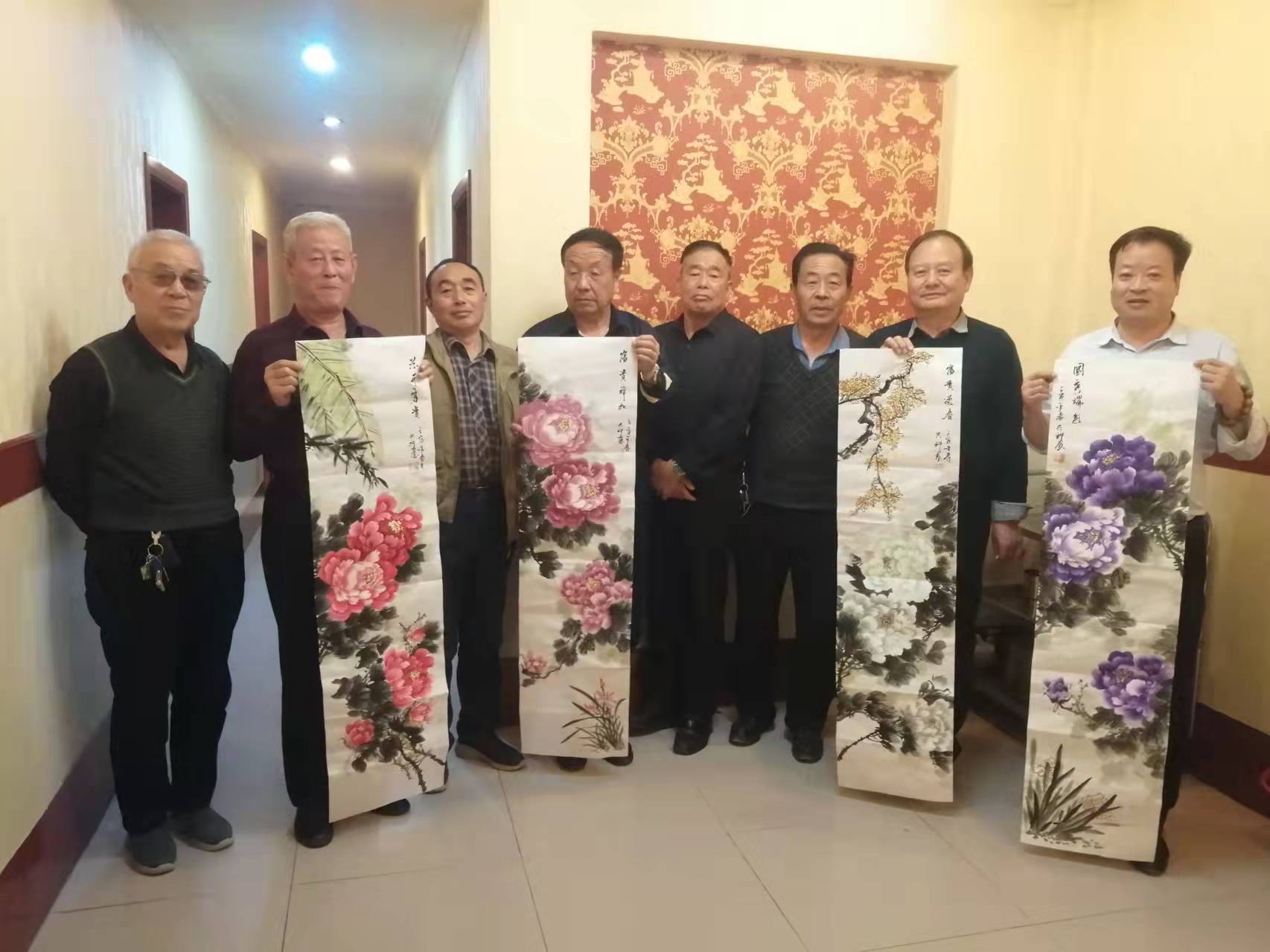 张宪平,张峰,汝金荣,赵兴科,李海生,马东峰,潘守军相聚山青塬赛作品