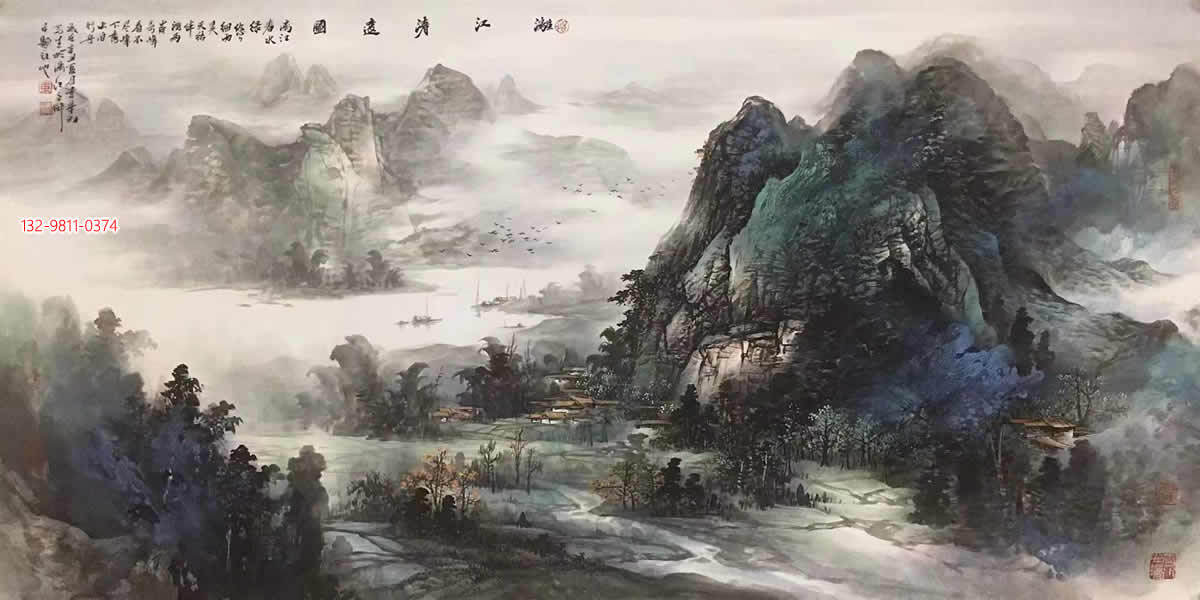 韦华初彩墨山水画:磅礴婉约 浑厚灵秀_家乡_艺术_作品