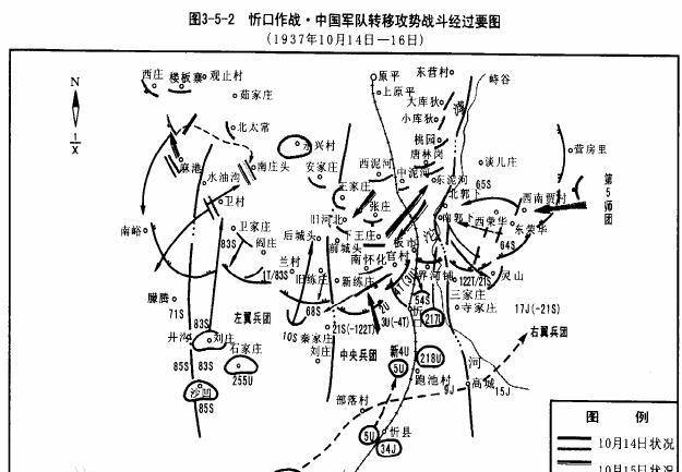 忻口会战,中方集中了蒋介石的中央军,阎锡山的晋绥军和我党领导的第