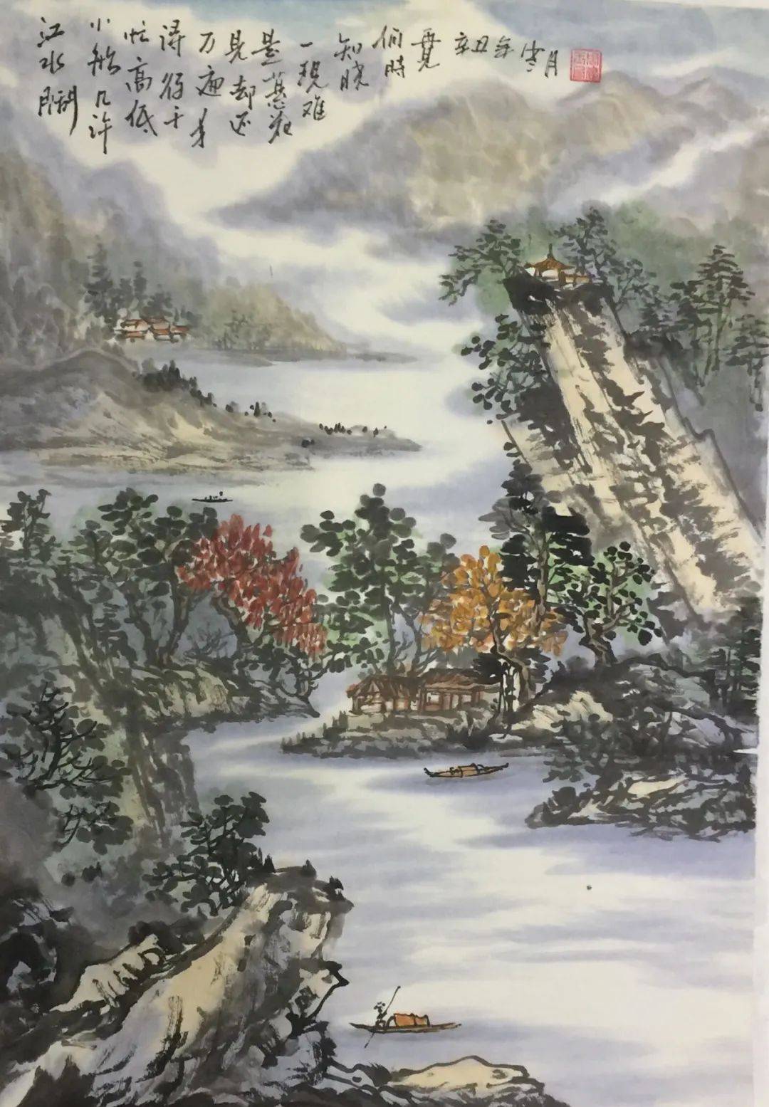 周建玉画家的山水画作品,体现出他对传统中国山水画艺术精髓的领悟