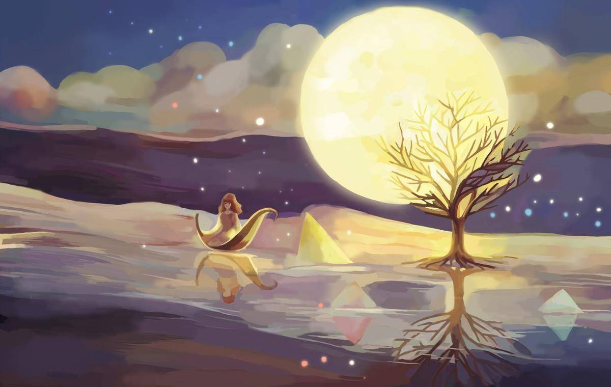 最出名的月,李白"床前明月光,疑是地上霜";最美的春江花月夜,张若虚"