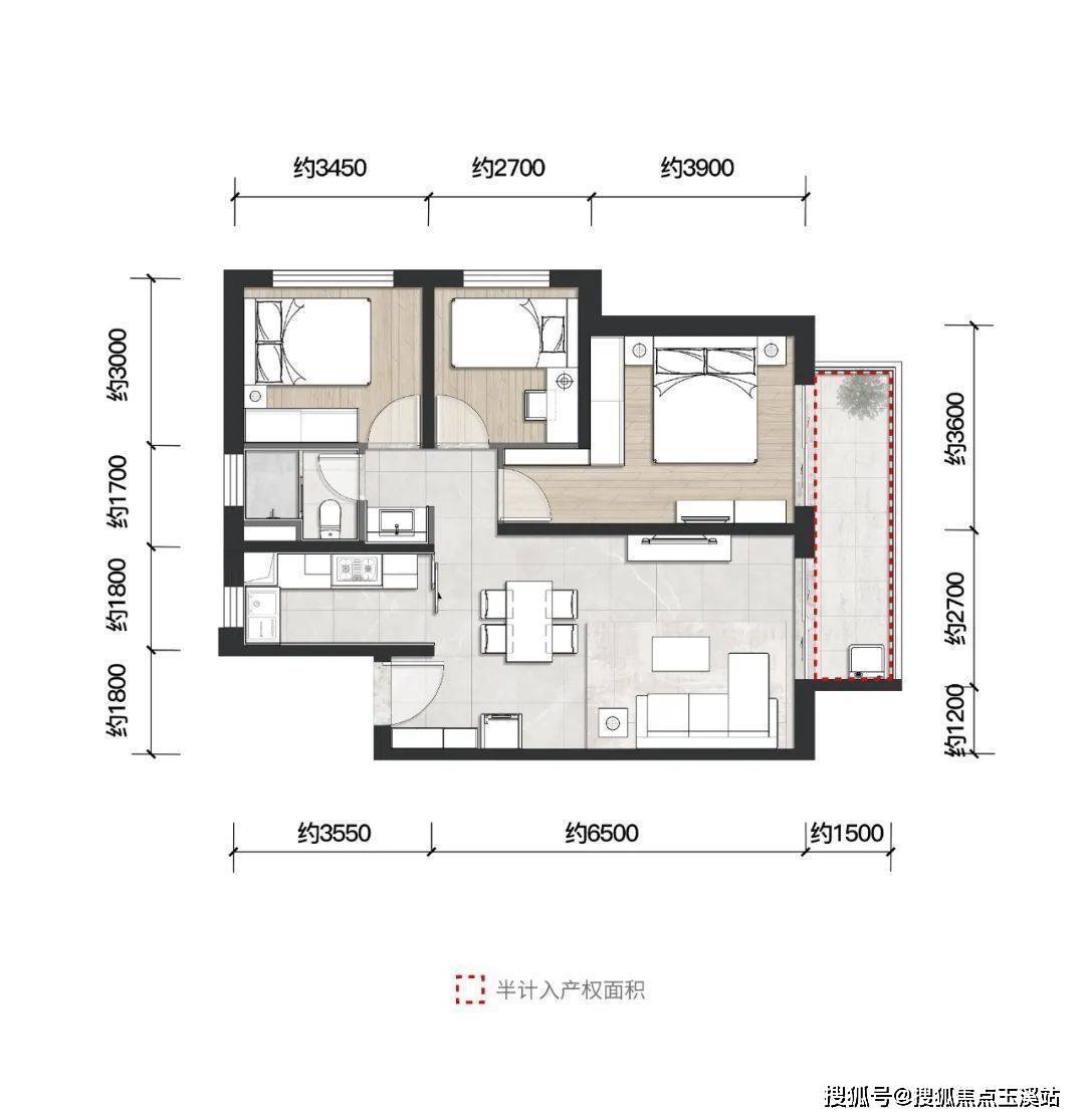 嵩山溪谷建面约101-143㎡臻装合院建面约131㎡空中叠墅俊发俊尚峰项目