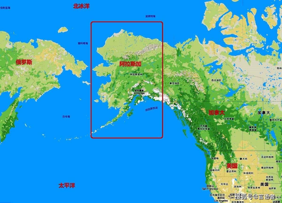 原创世界上最大的飞地阿拉斯加俄罗斯扬言要收回