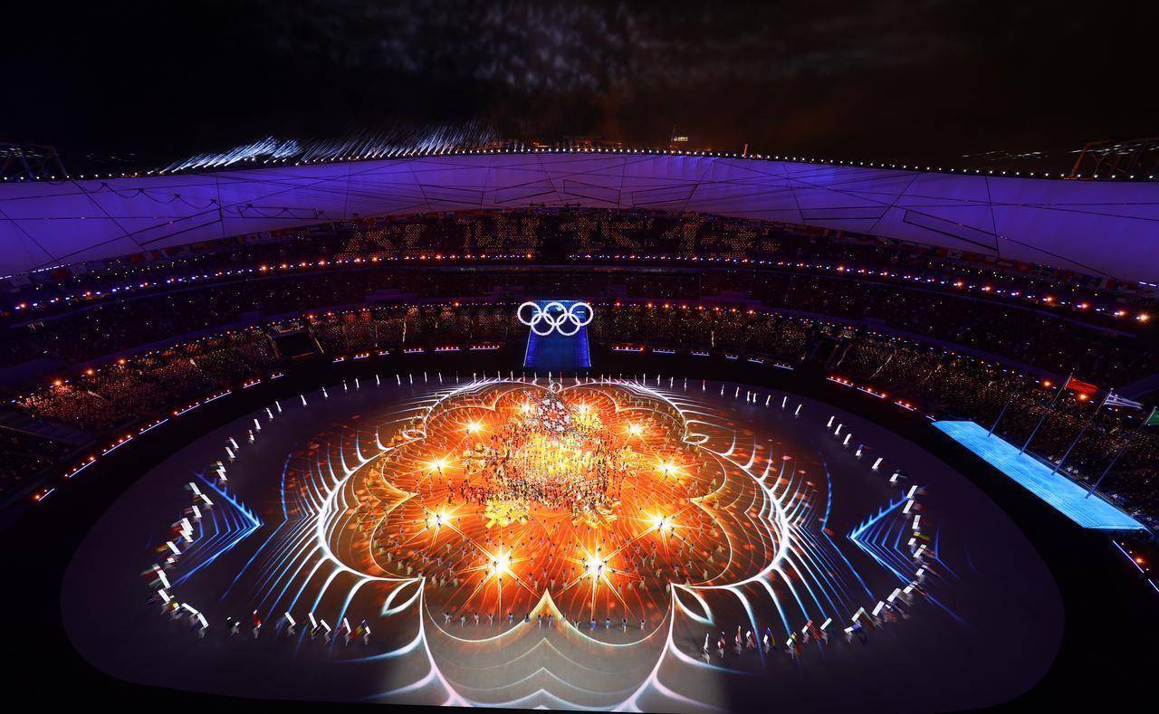 北京奥运会终结式盛世华光，文化自信洪波涌起