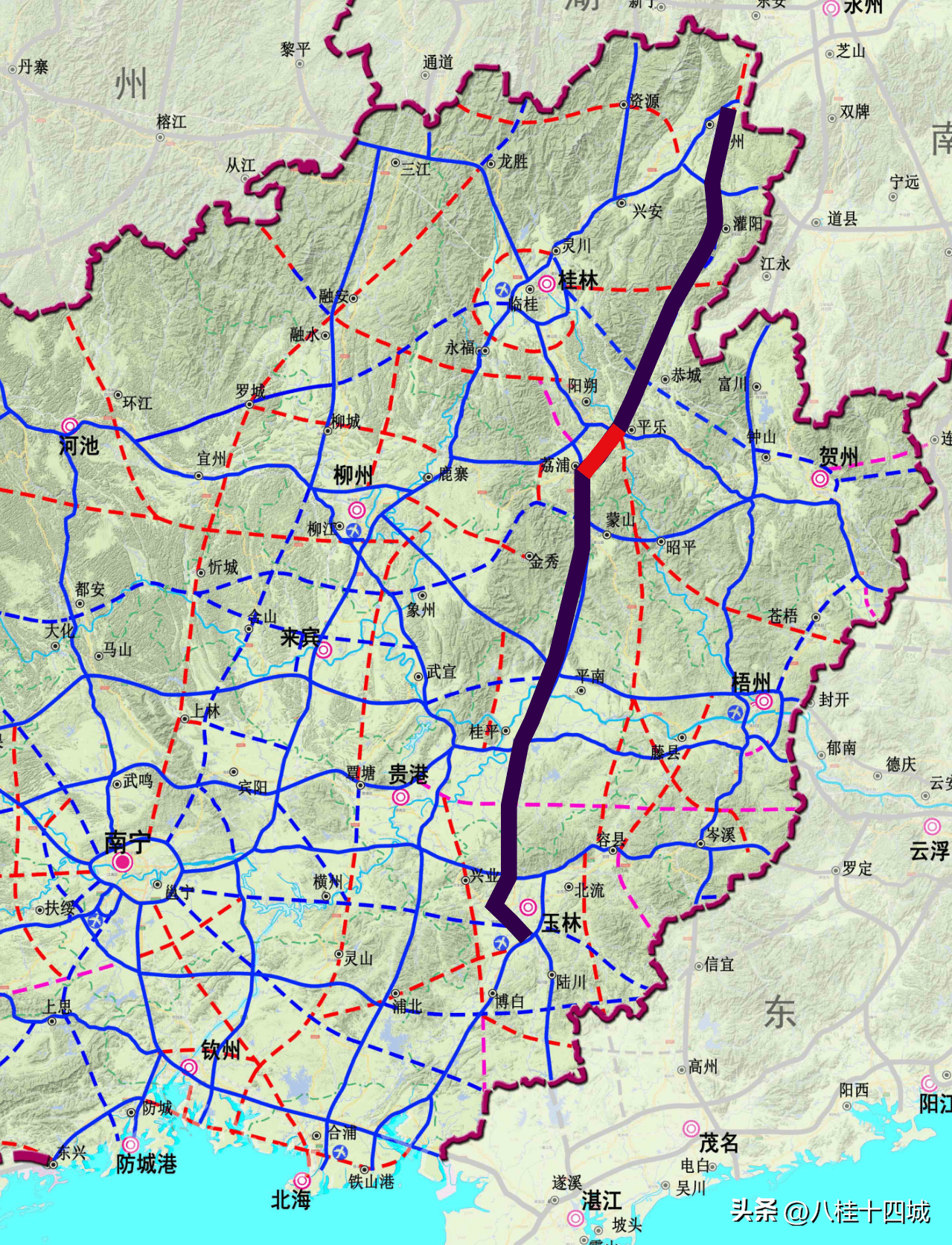 总投资约270亿广西三条PP电子高速公路正式获批建设南北西各一条(图2)