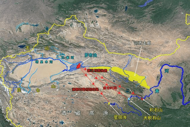 图解黄河源：从西汉到清朝，塔里木河为何不断被认为是黄河上游？