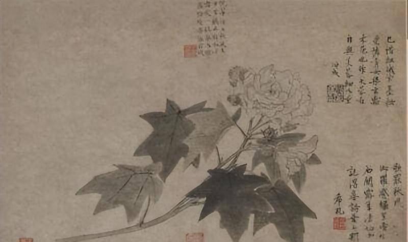 梅之傲北风骨、兰之君子风度，元代水墨花鸟画的逸品逃求