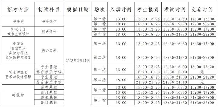 中央美术学院2023年本科招生丨线上初试考生须知