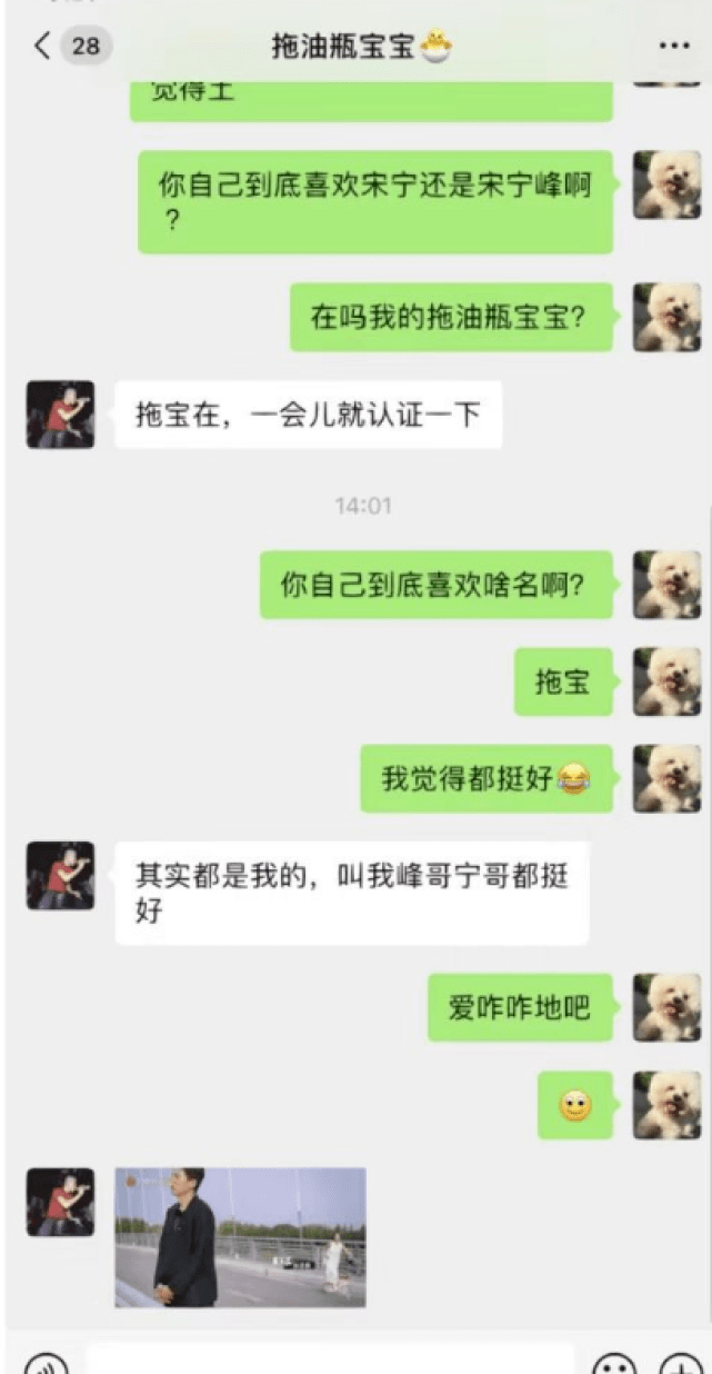 张婉婷发文承认宋宁峰因前妻齐溪改名，晒夫妻聊天记录，大秀恩爱