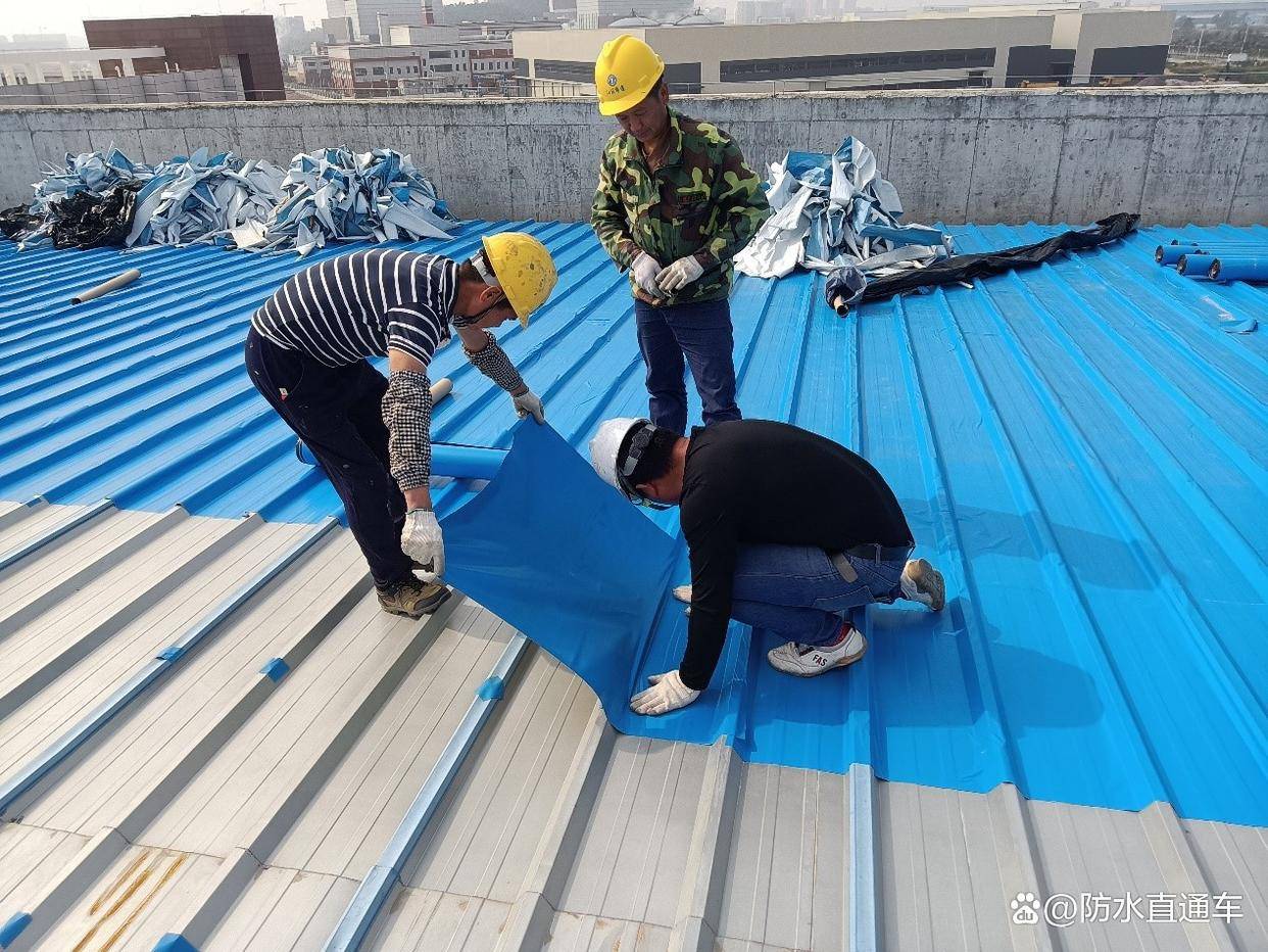 南方沿海高湿热+盐雾侵蚀，2500㎡金属屋面防水加固维护项目