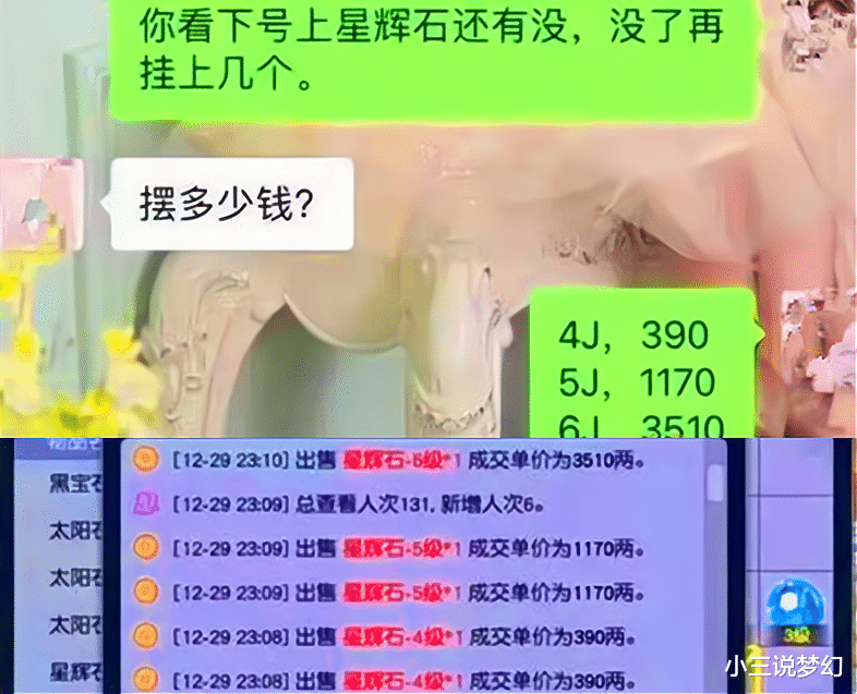 梦幻西游：玩家让媳妇摆摊忘说单元，全摆错价，六级星辉1170两