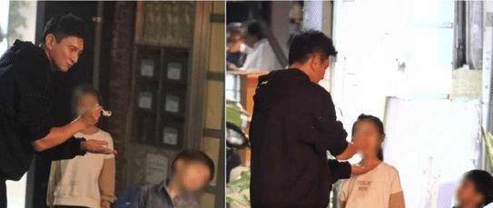 曲击大咖男神吴奇隆路边歪嘴抠牙！一脸沉醉狂吸，为难画面全被拍