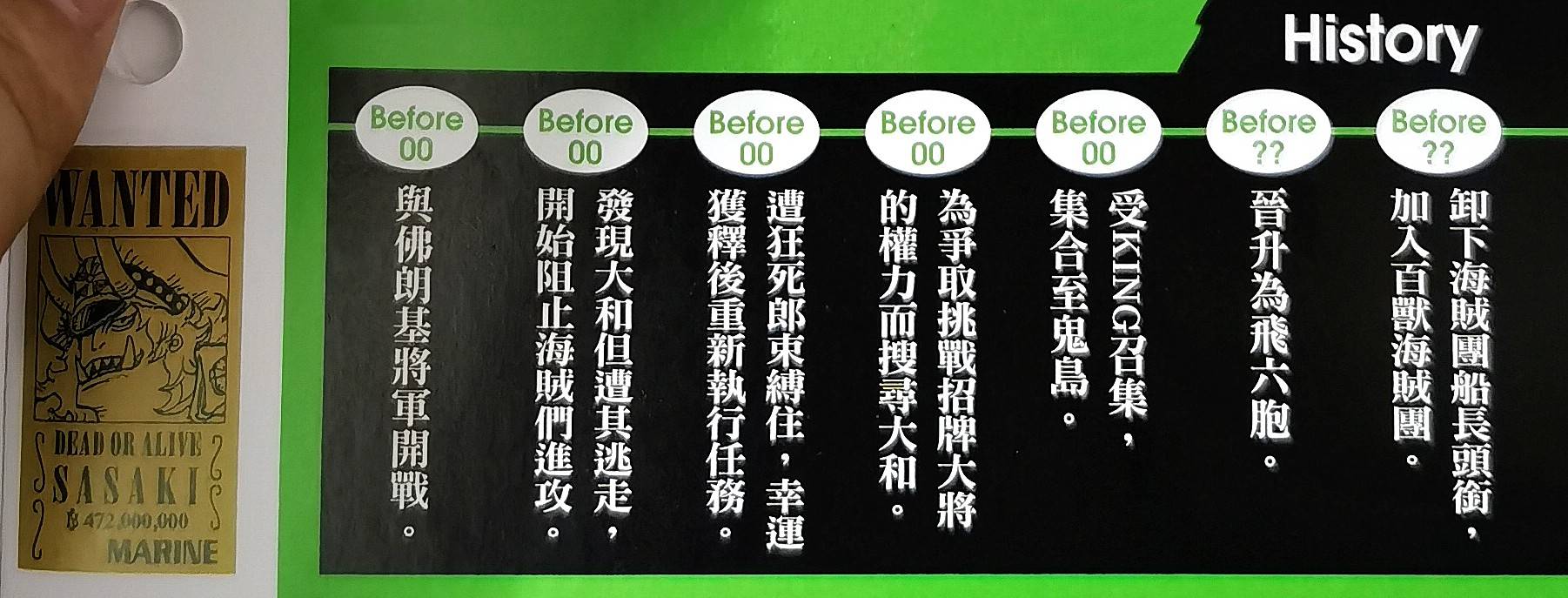 海贼王生命卡谍报：佐佐木不把三灾放在眼里，他的人设图十分凶恶