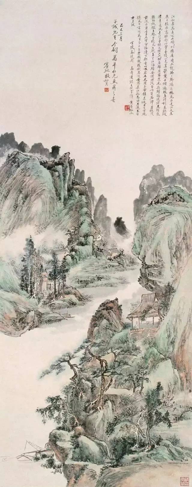 黄宾虹典范山川画高清全集，百看不厌！