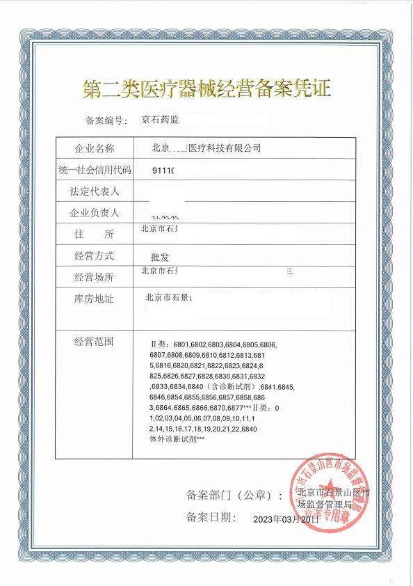 医疗器械资质许可证办理要求和详细流程