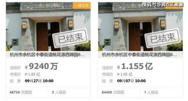 刚刚，杭州“最贵法拍房”1.33亿元成交！