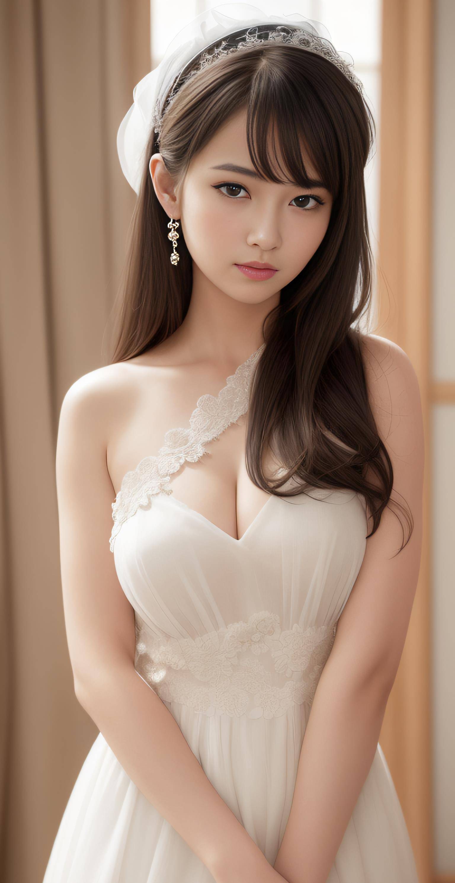 ai作画：白裙清纯少女，不只是因为漂亮的衣服
