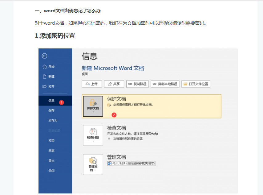 word密码忘了怎么办,详细教程说明-第1张图片-冲锋网