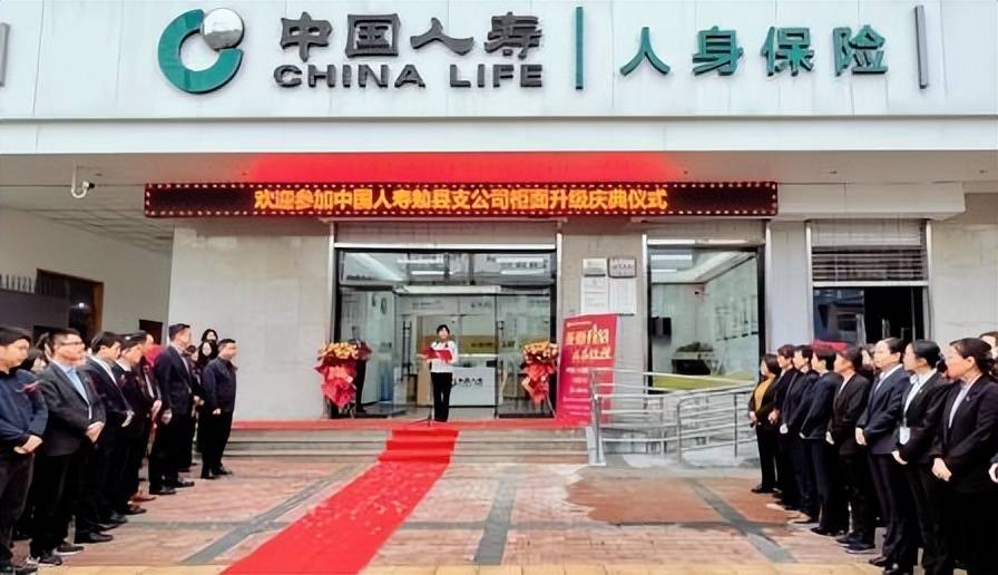 中国人寿勉县支公司举行柜面升级开业庆典