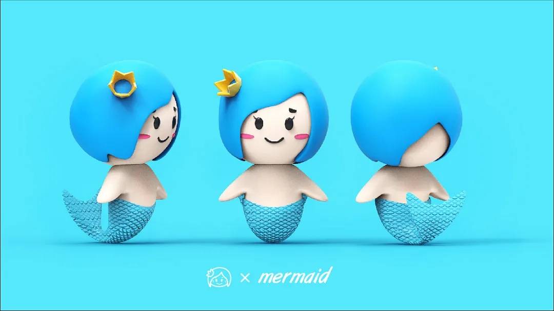 mermaid的吉祥物ip设计