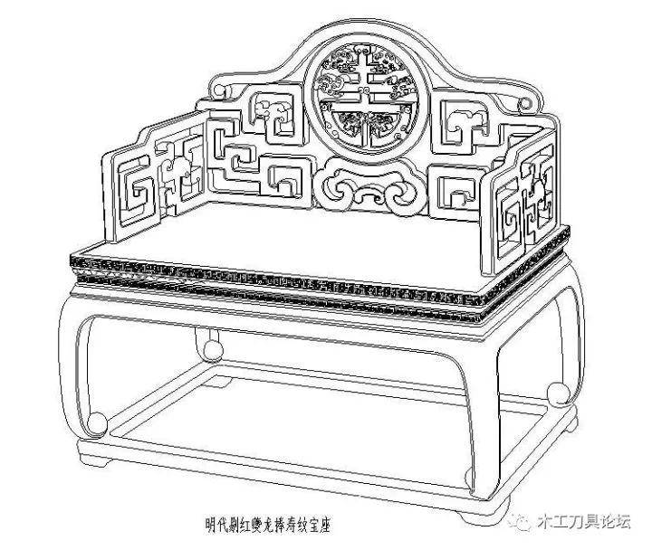 cad家具明清中式古典家具资料图集_俯视图