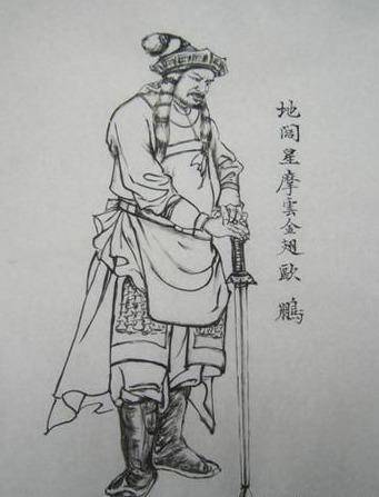 工笔白描-手中握有马良笔,水泊梁山再聚议 手绘一百单