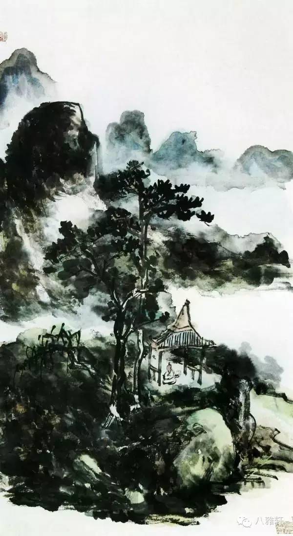 画家石涛题画诗的句子,常被艺术家们用来描述大师黄宾虹的晚年山水