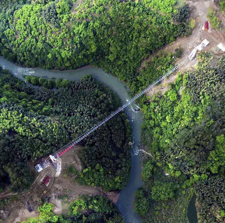 跟着《一诺无悔》游政和打卡福建最长玻璃索桥 念山云谷鹊桥,白茶小镇