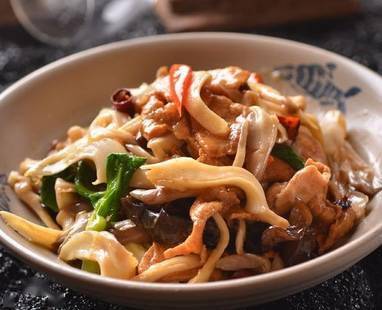蘑菇炒肉片