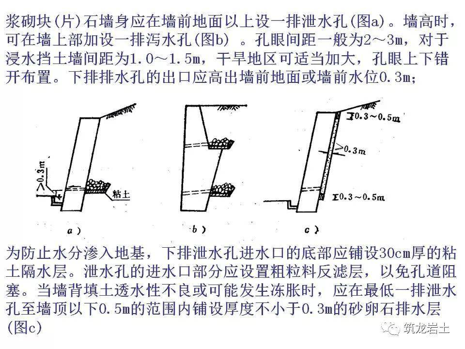 挡土墙分类大全及重力式挡土墙设计示意图及实例照片