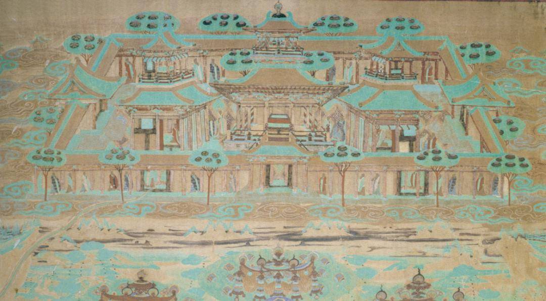 敦煌壁画中的古代建筑_莫高窟