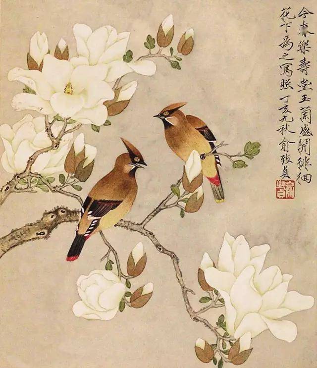 这两口子的工笔花鸟真是绝了!均为张大千创建的"大风堂"弟子