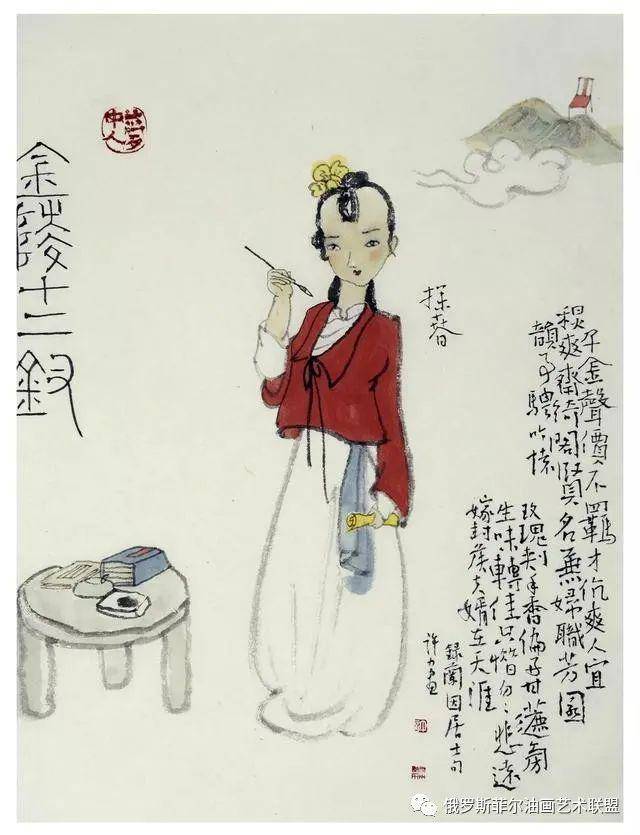 邢台市美术家协会副主席,许力人物画作品欣赏