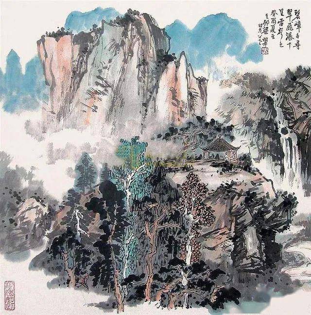 山水画知识丨有名树和无名树不同的特征_松树