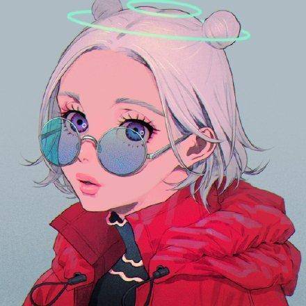 酷酷的小姐姐头像画风超棒twinmememen