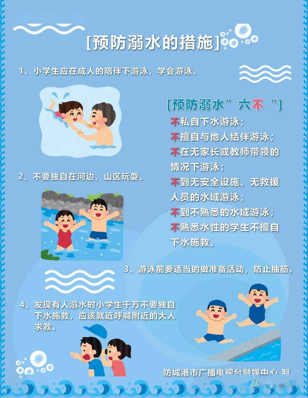 防溺水小贴士:谨防溺水 珍爱生命