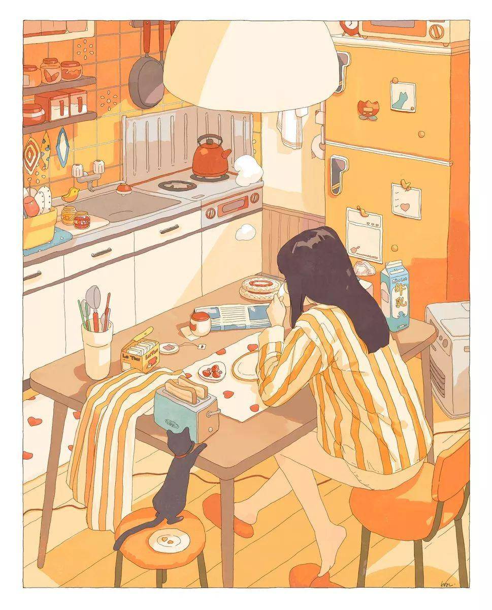 独居女孩的真实模样,这些画告诉你:一个人也要好好生活