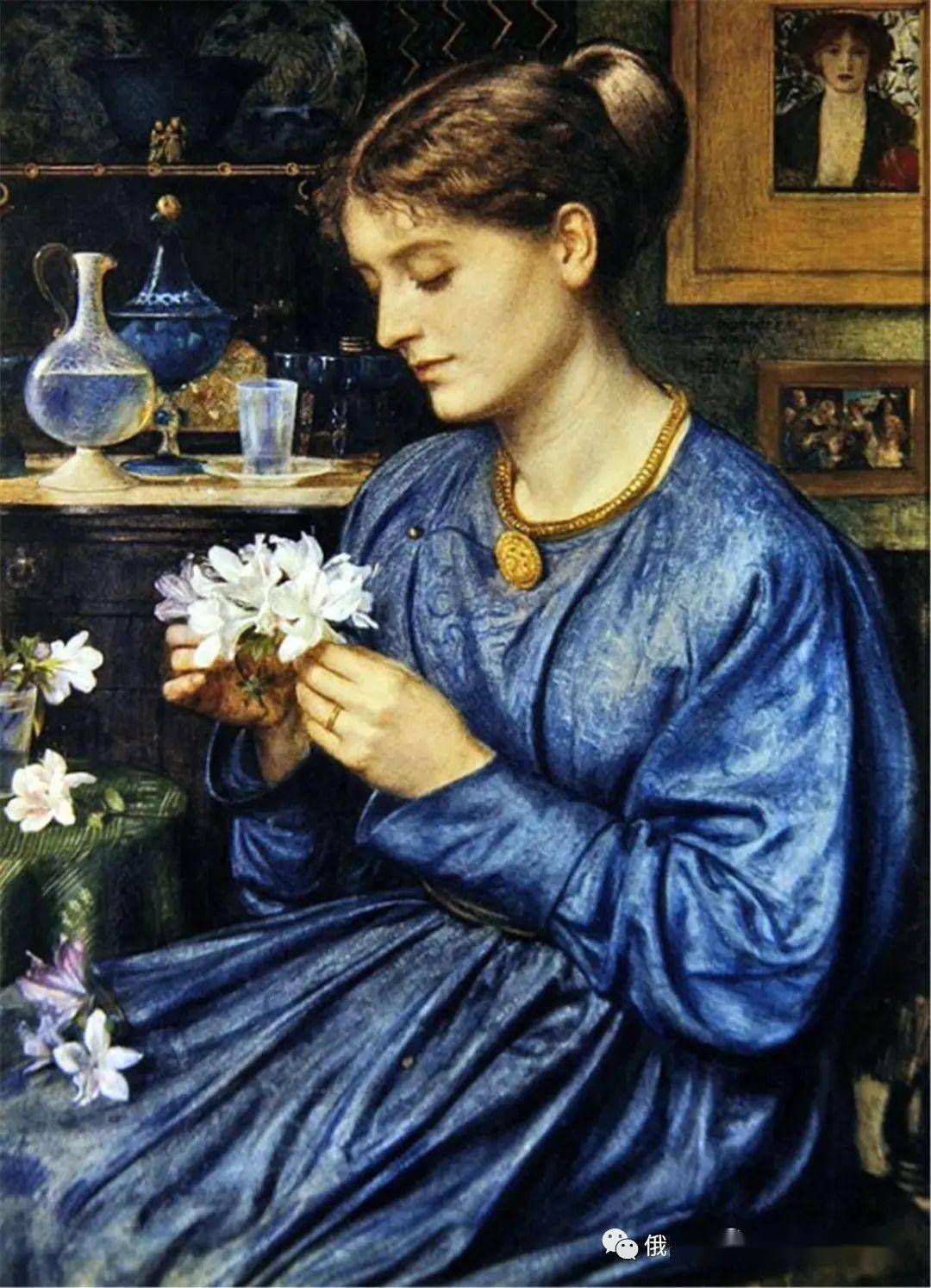 油画欣赏描绘的女性甜美芳香每一幅都值得仔细观赏