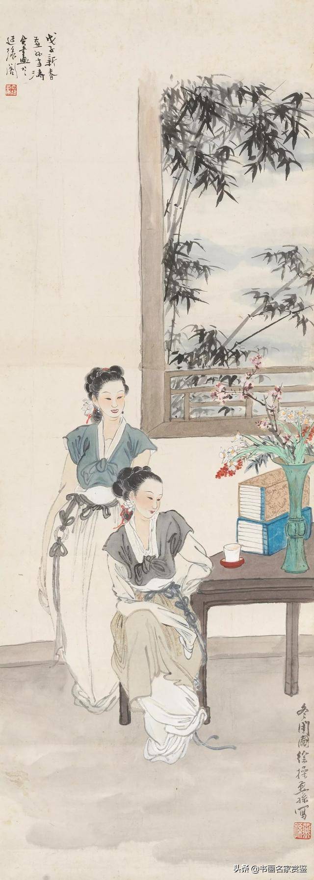 民国时期,北方画坛的领军人物——徐操 仕女人物画作欣赏