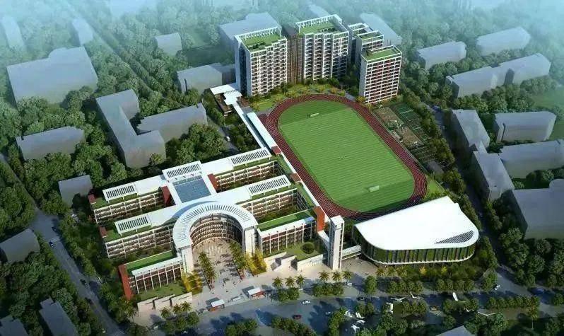 目前学校一期工程建设已基本完工,学校综合教学楼,体艺楼,学生宿舍