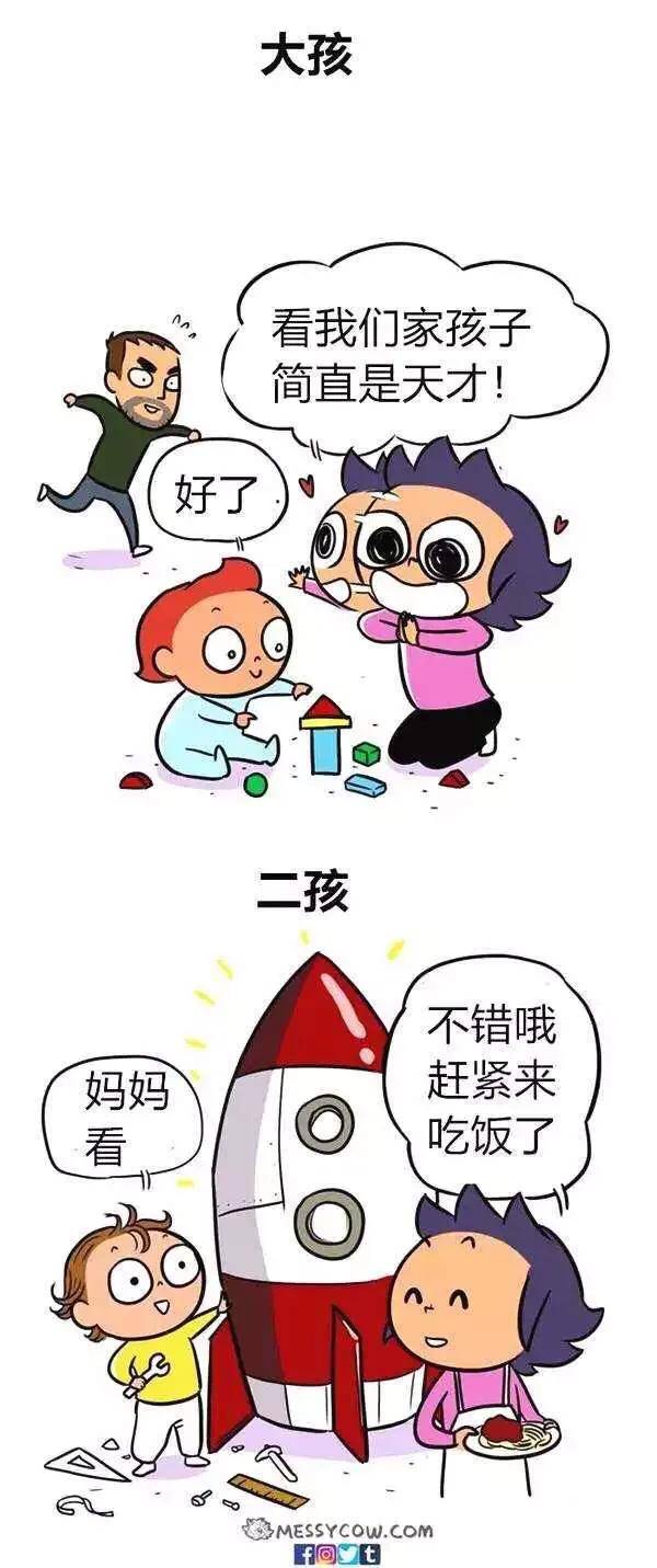 一胎和二胎也太区别对待了吧漫画