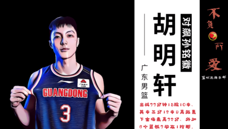 创两项纪录对飙孙铭徽！他是中国男篮后卫，更是广东队得分王