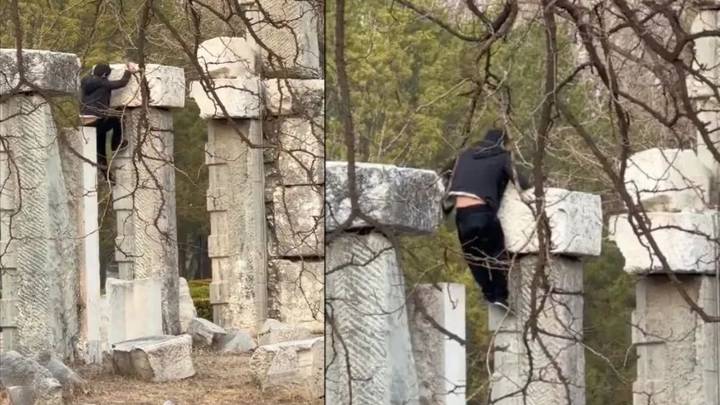 圆明园攀爬遗址3人被行拘,你怎么看?