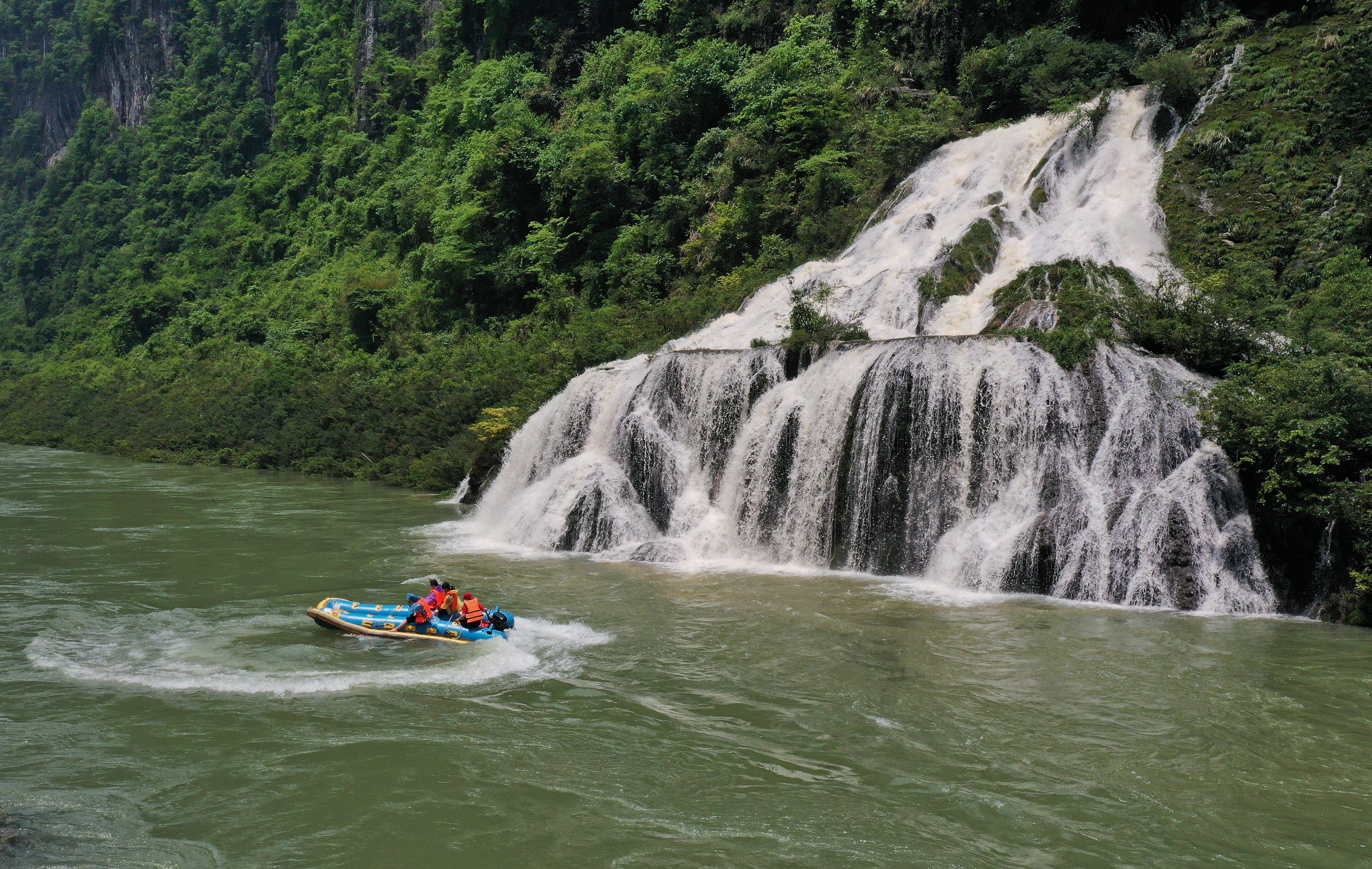 湖南张家界茅岩河风景区水上漂流乐享假期组图