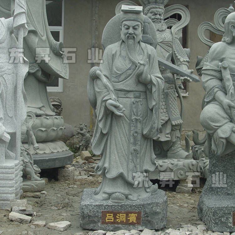 人物石雕:八仙过海的传说